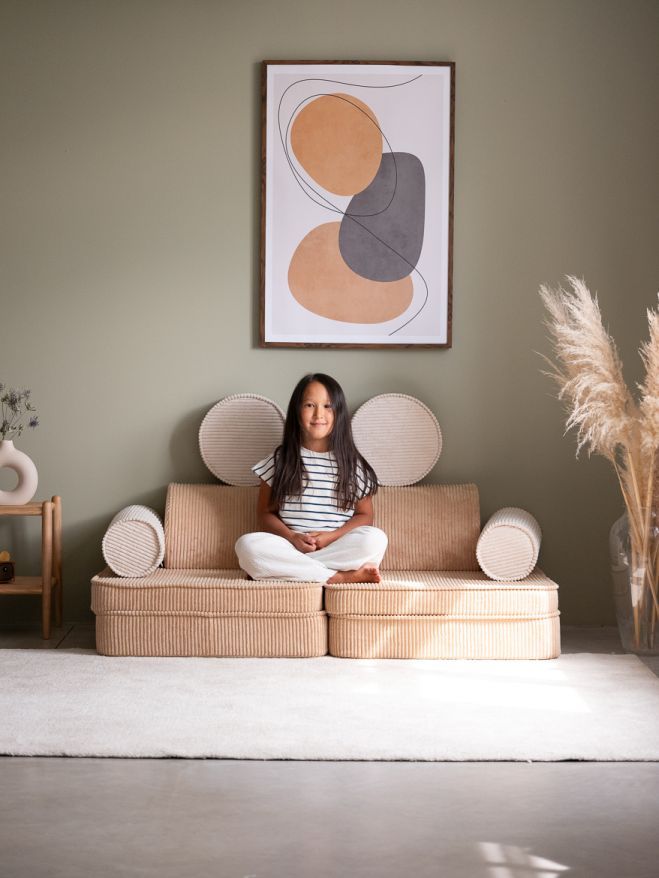 Kinderspielsofa Breitcord Toffee Wigiwama