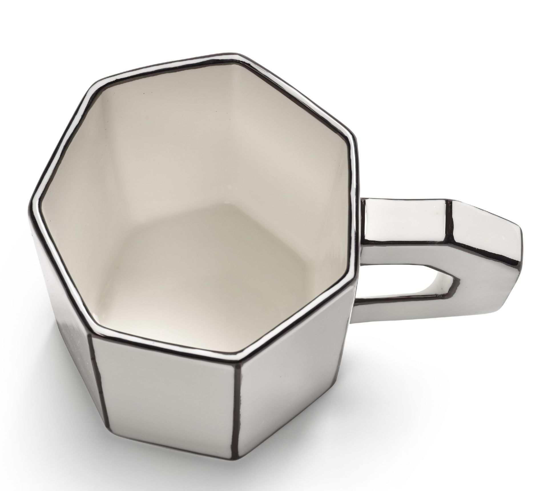 Teetasse Weiß/Schwarz Carte Blanche Serax  