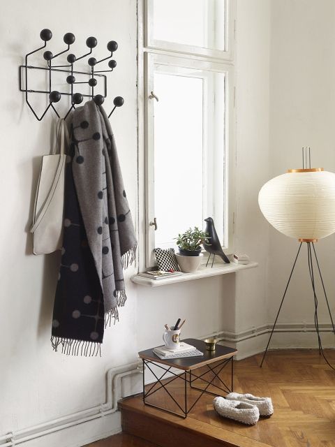 Eames Hang it all Garderobe Esche schwarz Vitra 