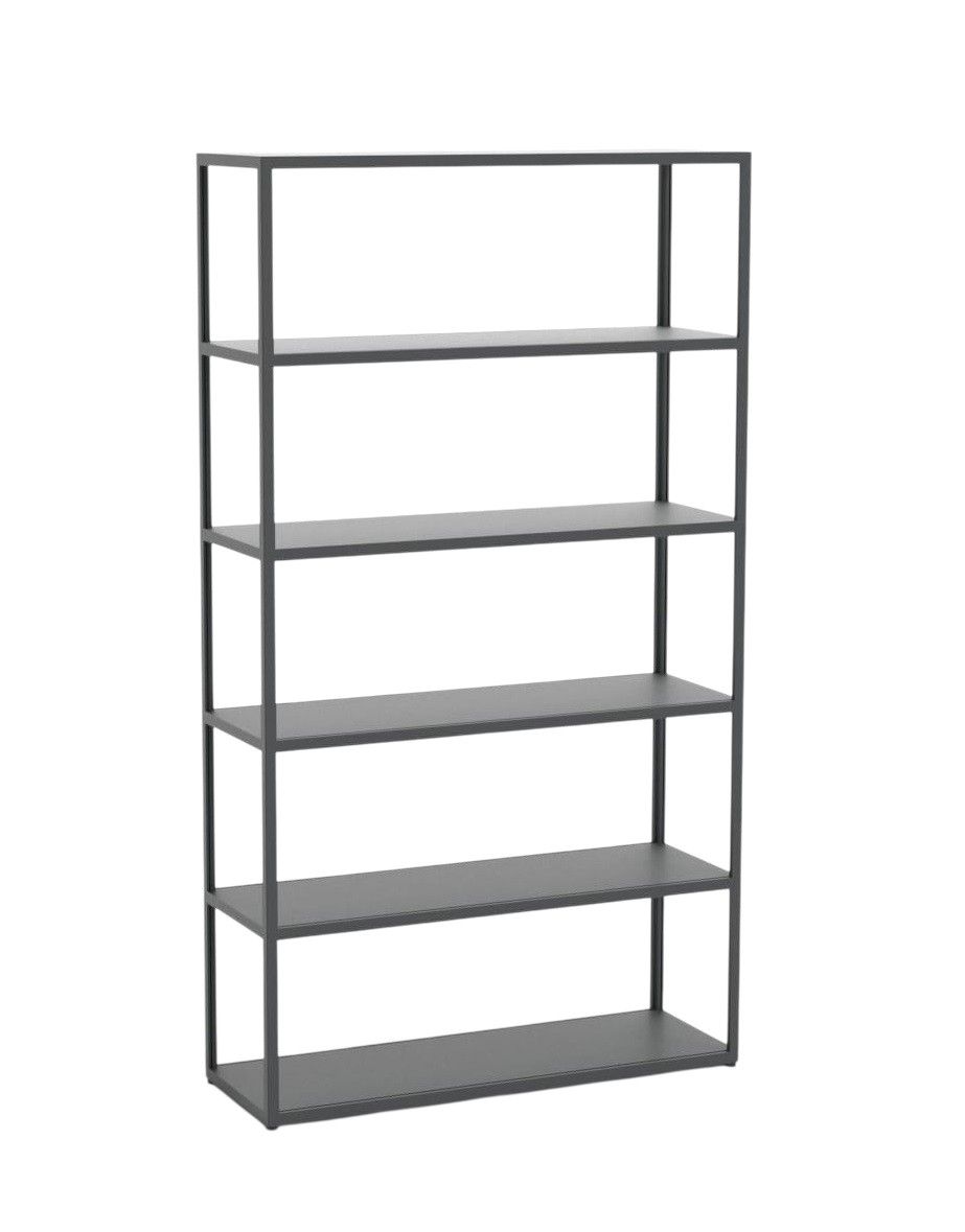 New Order Sideboard von Hay, Kombination 501, graues Regal mit fünf Ablageflächen.