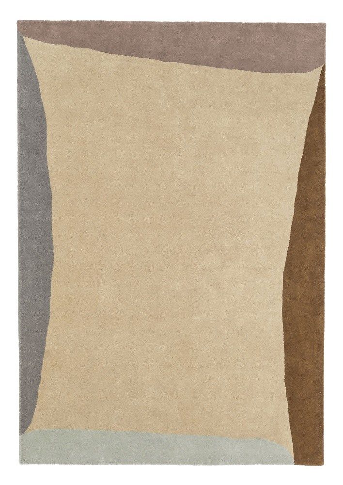 Nanimarquina Teppich Tones Collection, Tufting Teppich mit abstraktem Design in Beige, Grau und Braun.