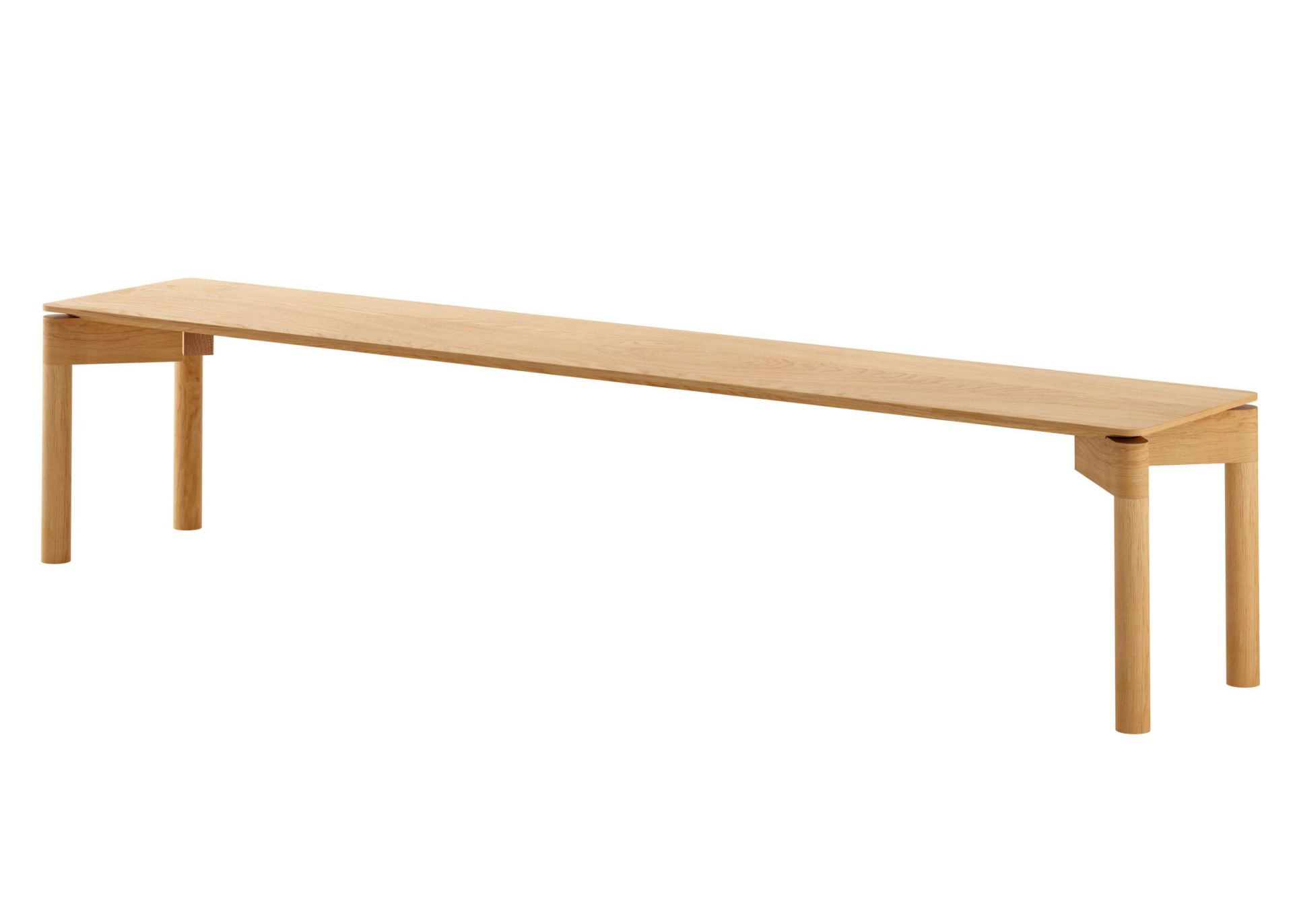 WEDEKIND Bank aus Eiche, gewachst, in XLarge Ausführung, modernes Design für Esszimmer und Wohnbereich.