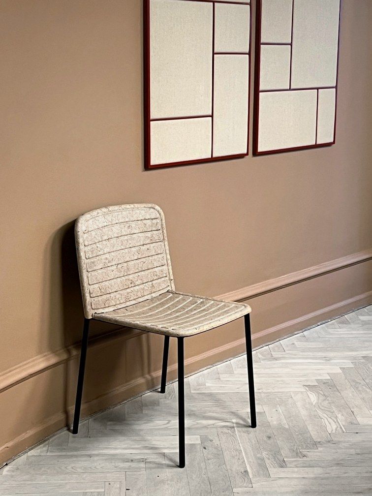 Flax Stacker Chair Stuhl Please wait to be seated 