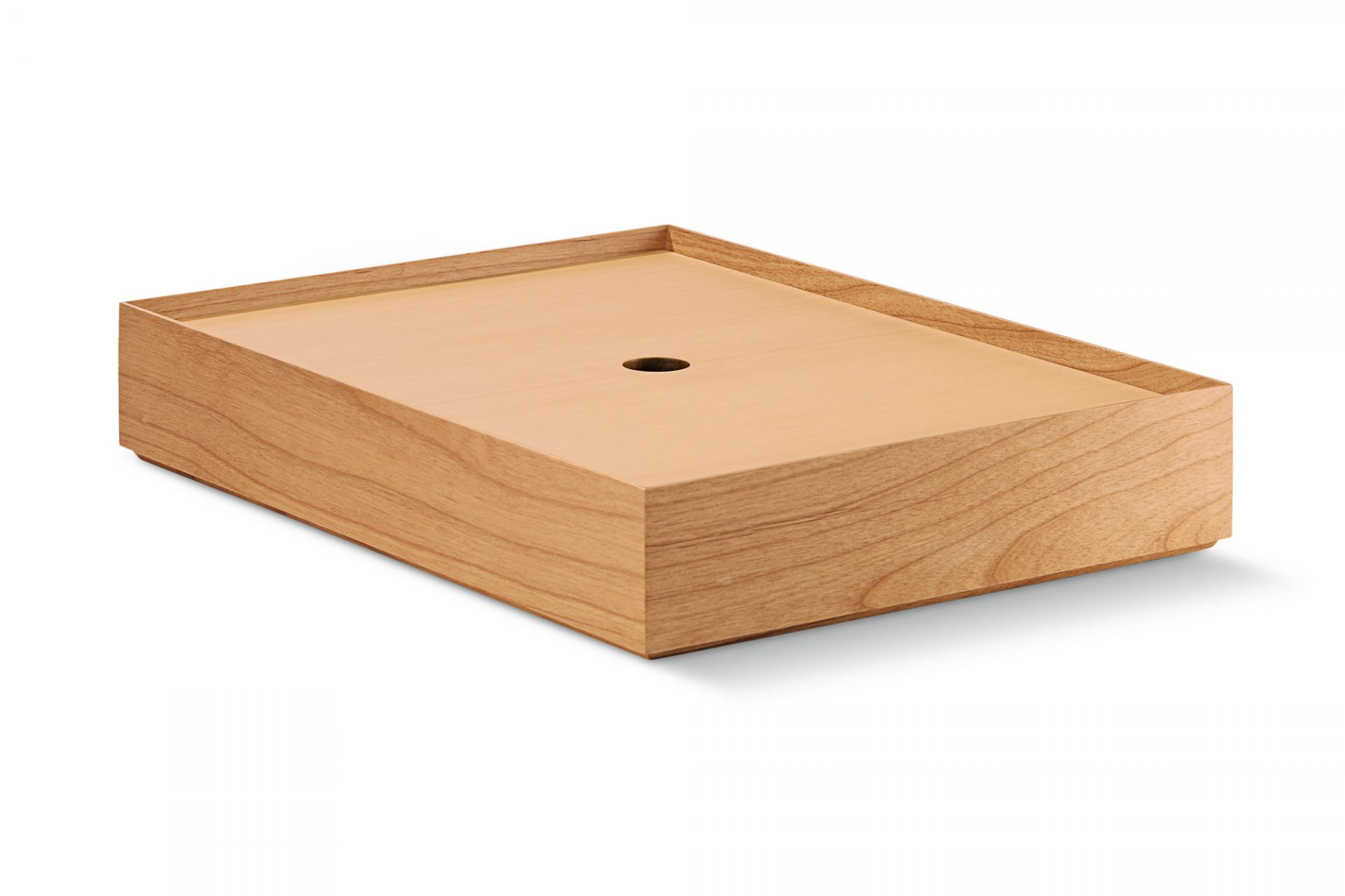 Philippi Script Dokumentenbox aus hellem Holz, Einzelstück zur Aufbewahrung von Dokumenten und Papieren.