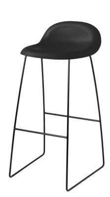 3D Barhocker 75 Kunststoff - Sledge Base Gubi