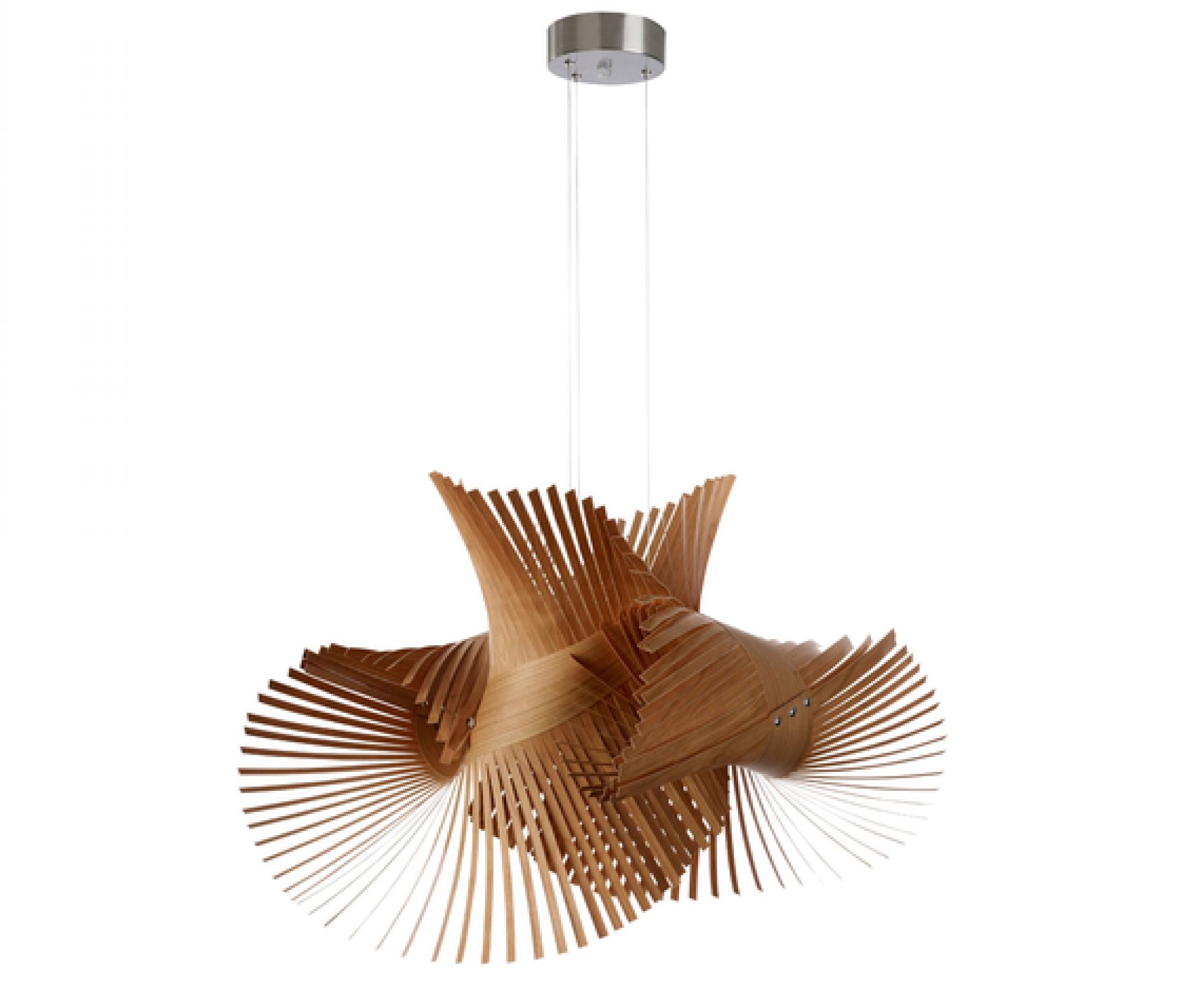 Mini Mikado Pendelleuchte von LZF Lamps: Moderne Holzlampe mit einzigartigem Design für stilvolle Beleuchtung.