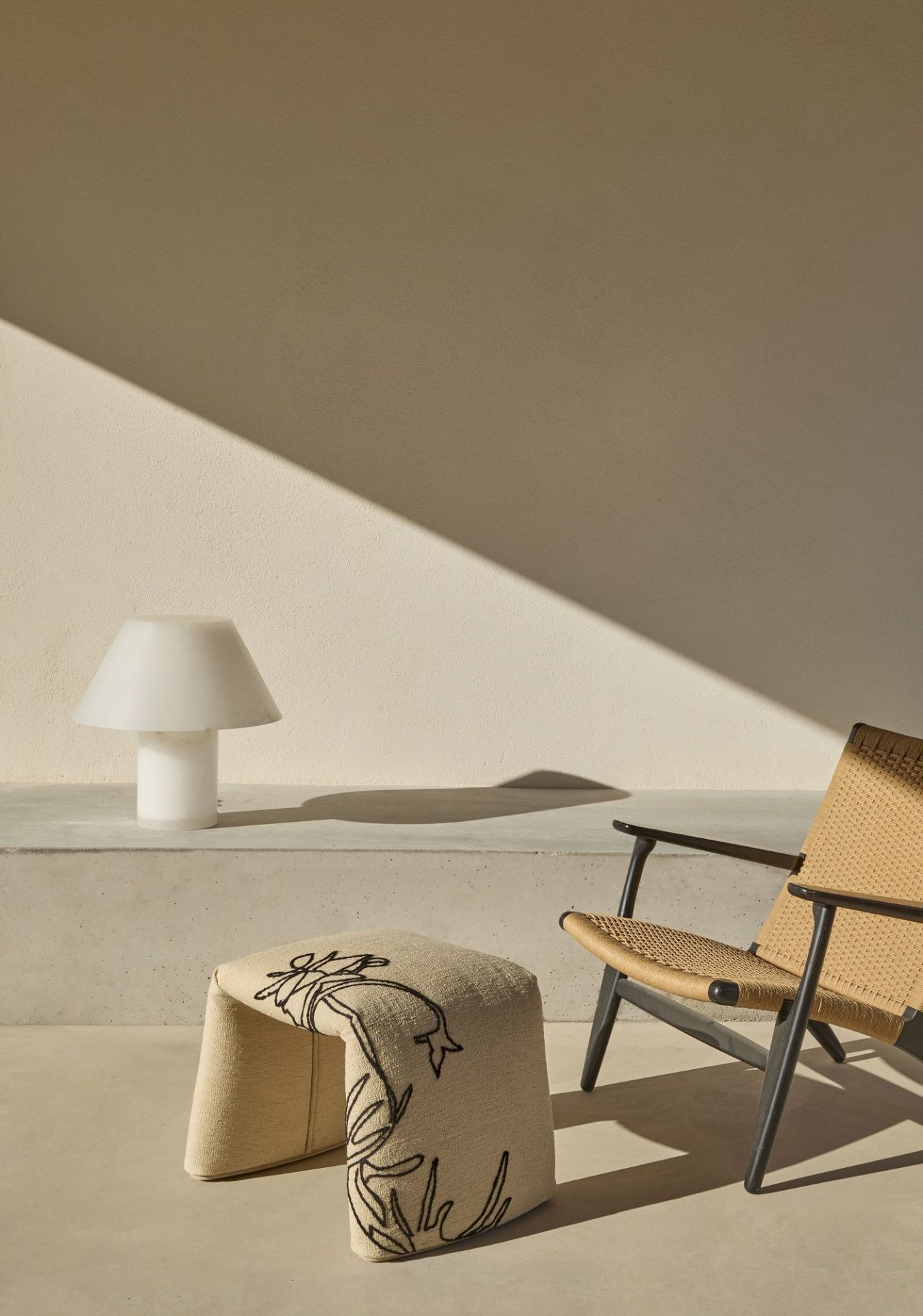 Folded Patterns Flower Bench Bank Nanimarquina