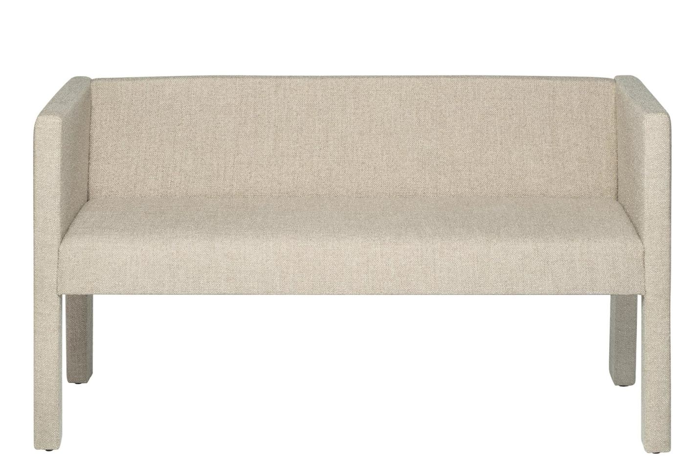 Beiges Sitta Sofa von Blomus, modernes Design mit Armlehnen, ideal für Wohnzimmer und Wartebereiche.
