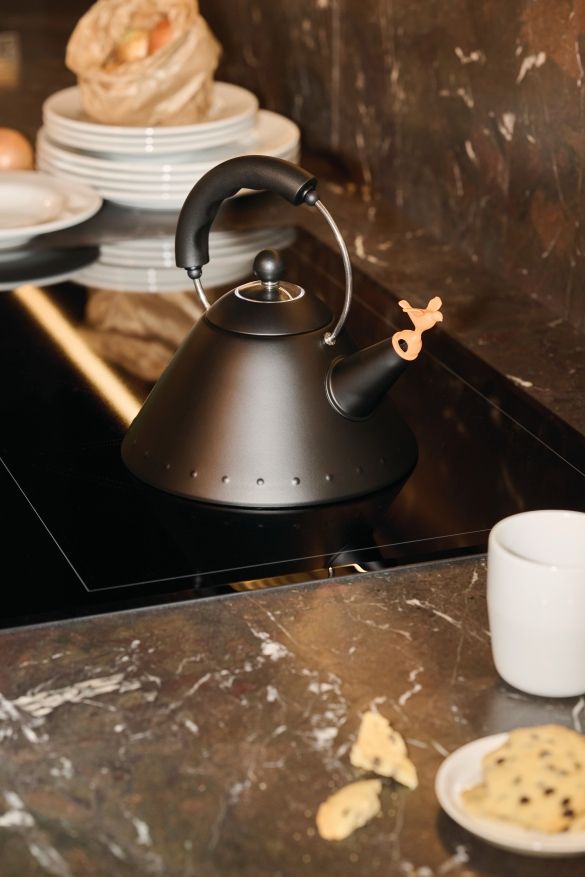 9093 BB Wasserkessel Schwarz Alessi