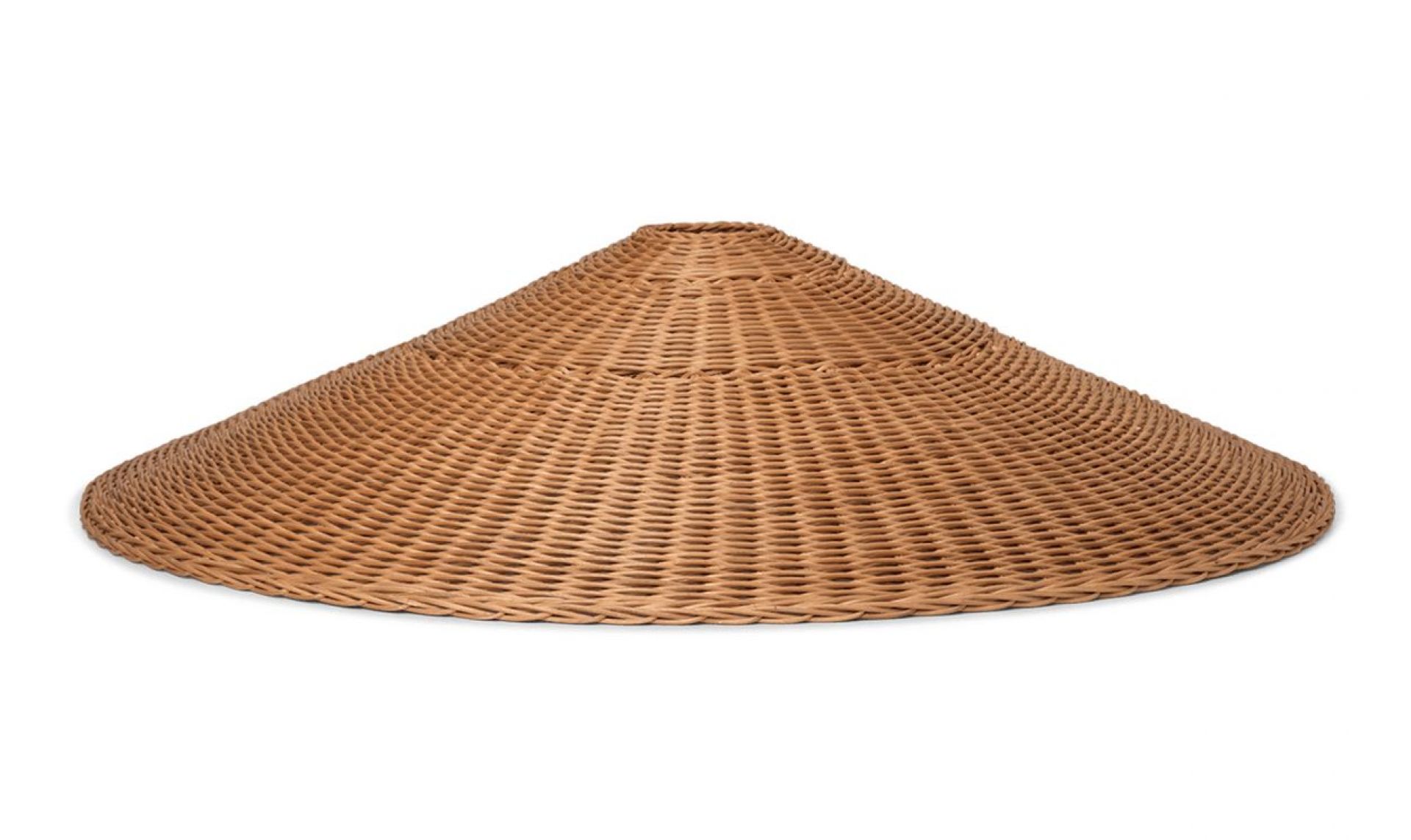 Ferm Living Dou Lampenschirm 90cm aus Rattan, handgeflochten, für Pendelleuchten und Stehlampen.