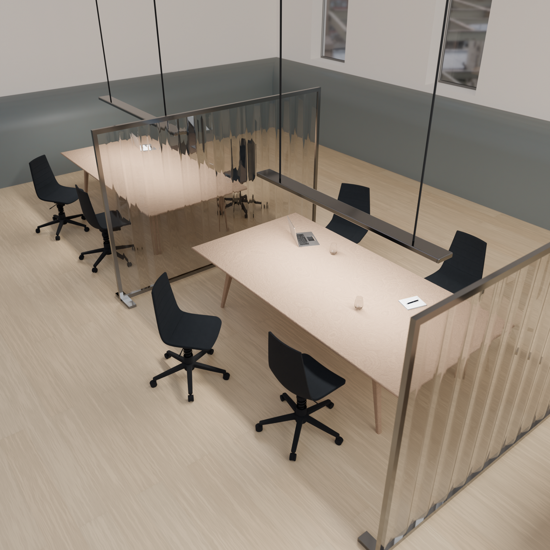 Linu Task Conference Konferenzstuhl mit Federbein Aeris