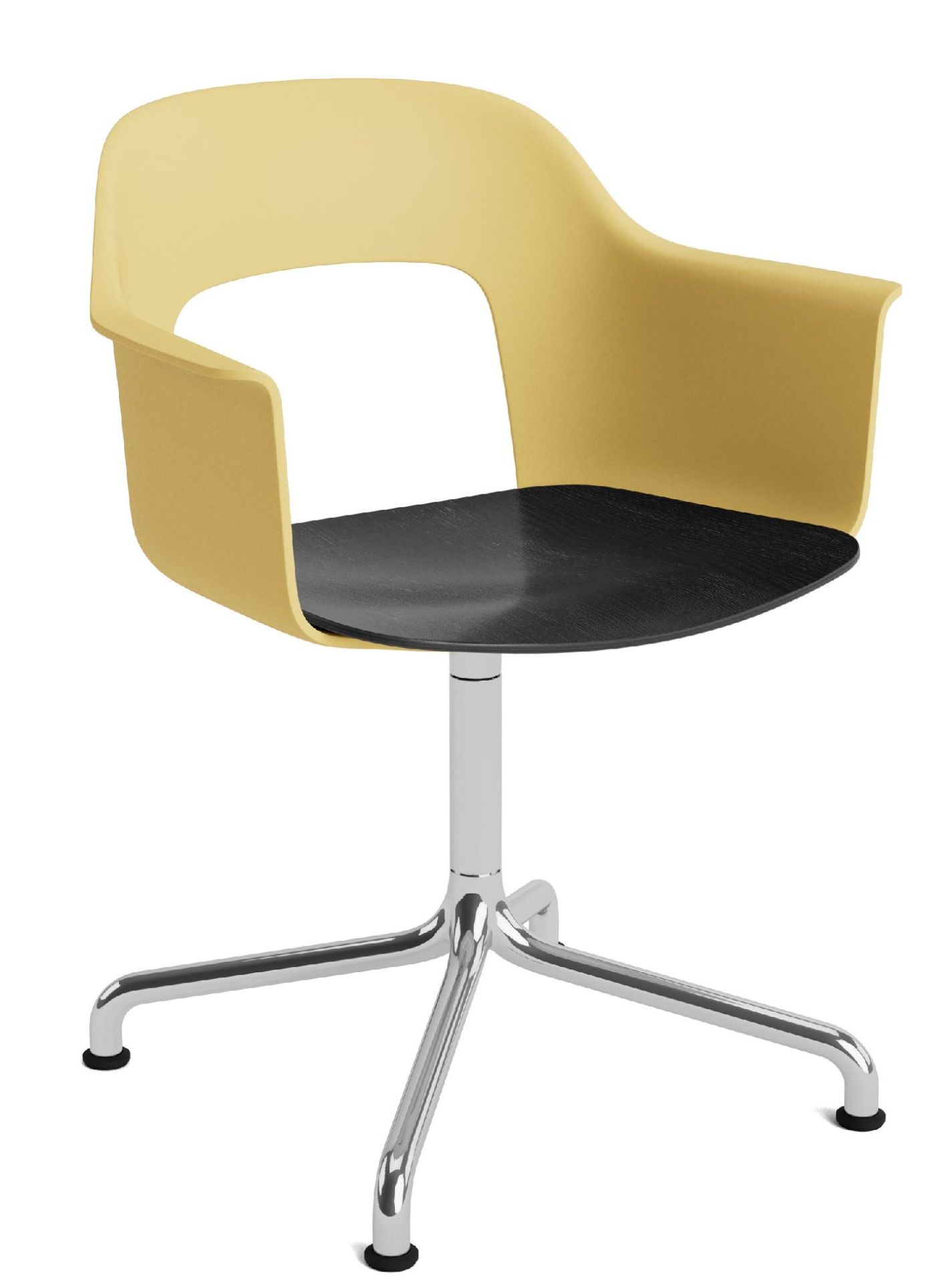 Layout Armchair 252 Armlehnstuhl 4-Sternfuß Drehfuß mit gebogenem Fußkreuz Hay