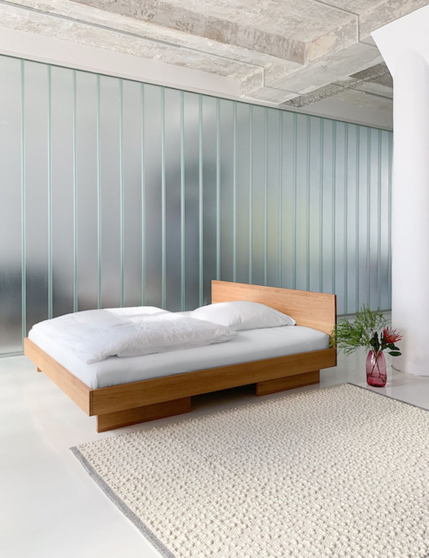 ZIANS Bett Large mit Kopfteil, Beine geteilt OUT