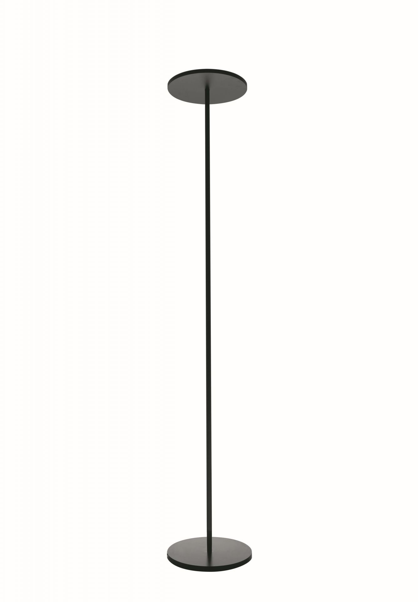 Schlichte Athena Stehleuchte von Artemide in Schwarz, moderne Bodenleuchte für Wohnzimmer und Büro.