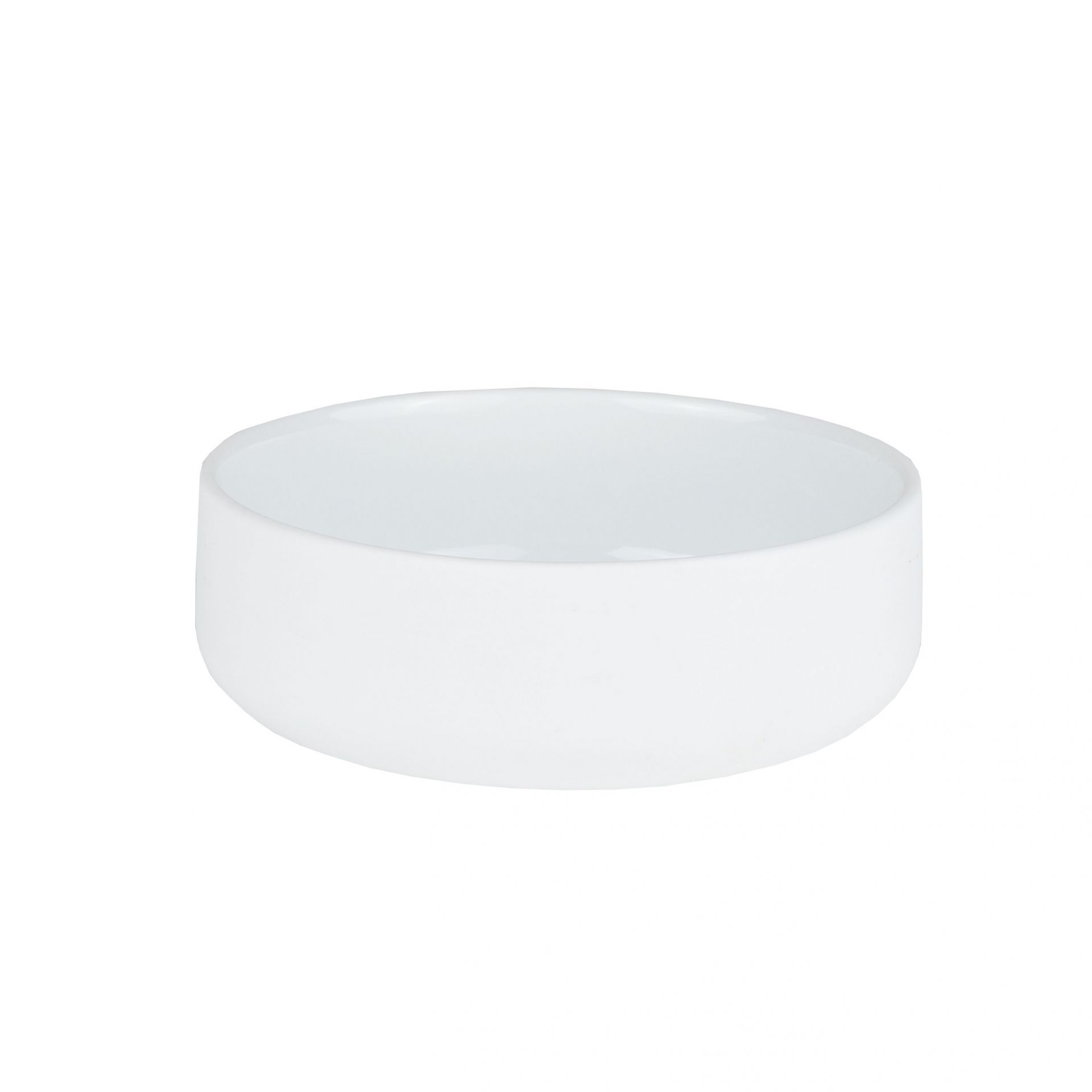 Weiße Keramikschale aus dem Räder Schalen Set "GEMEINSAM", ideal für Dips und Snacks.