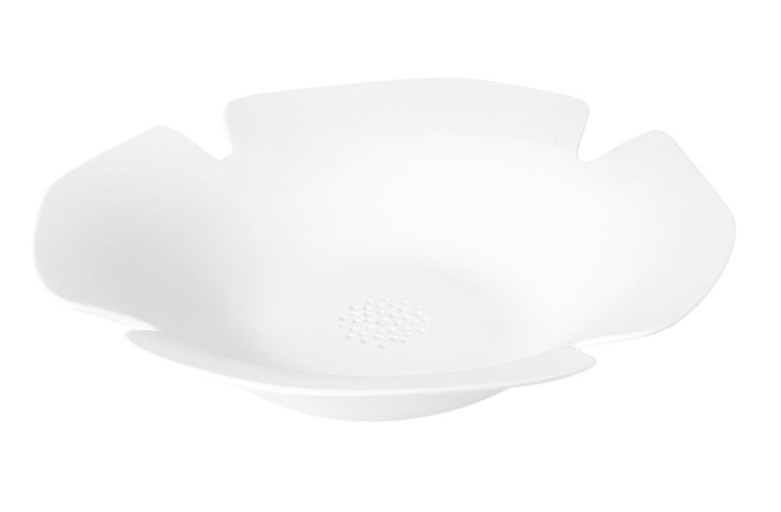 Weiße "Das Blühende Leben" Schale von Räder, dekorative Schale für Obst, Gemüse oder Dekoration.