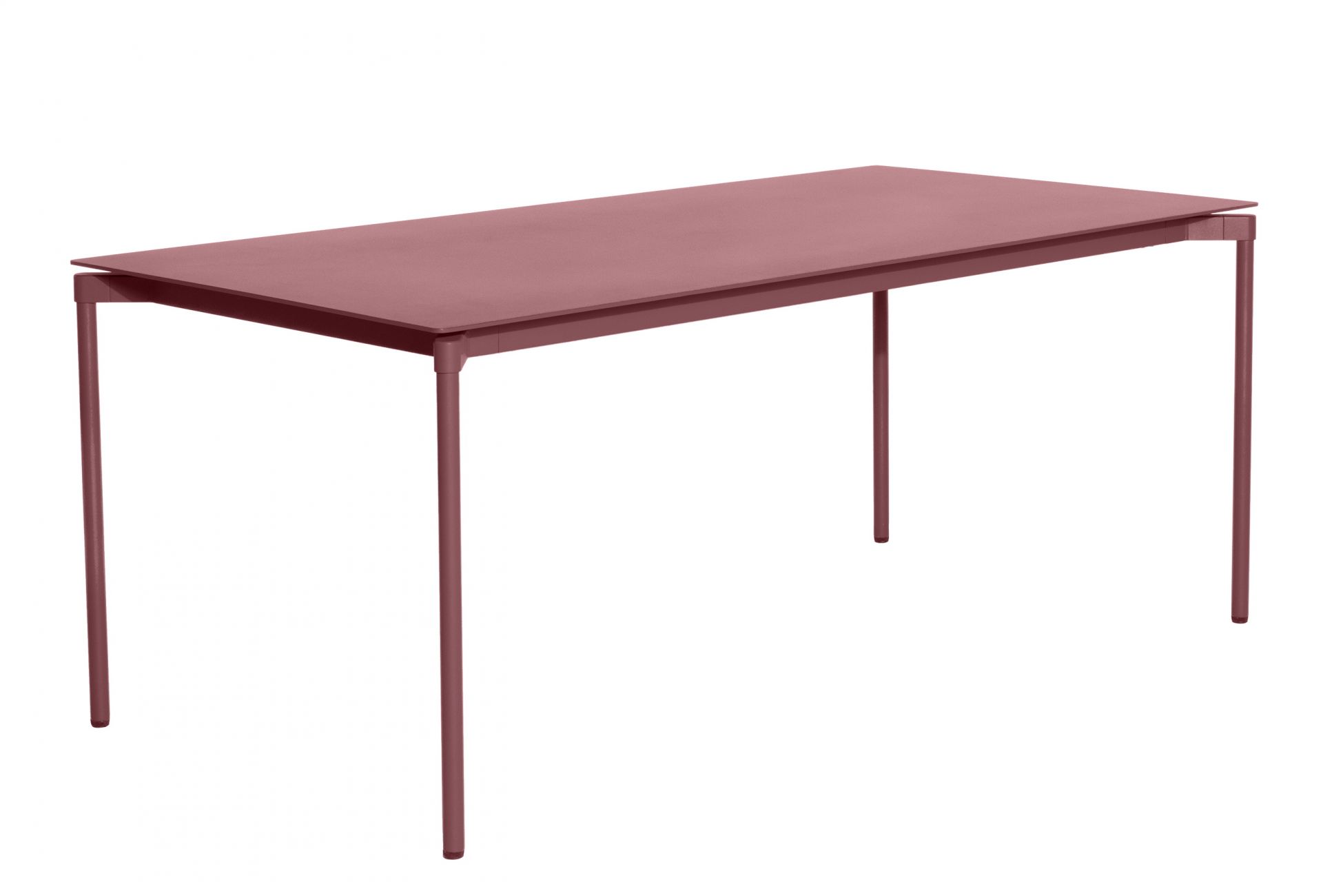 Rechteckiger Fromme Esstisch von Petite Friture in Braunrot. Moderner Tisch für Esszimmer und Küche.