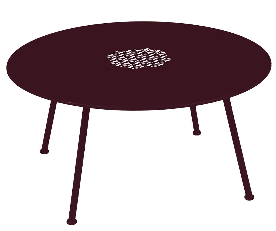 Lorette niedriger Outdoor Beistelltisch / Couchtisch Ø 80 cm Fermob