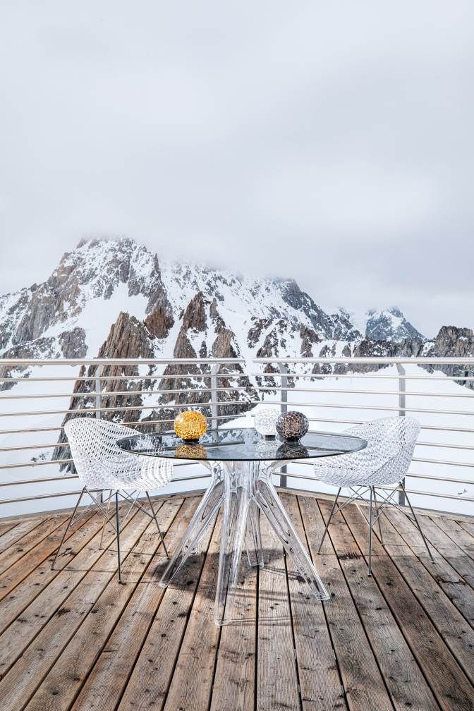 Smatrik Outdoor Stuhl Kartell Weiß