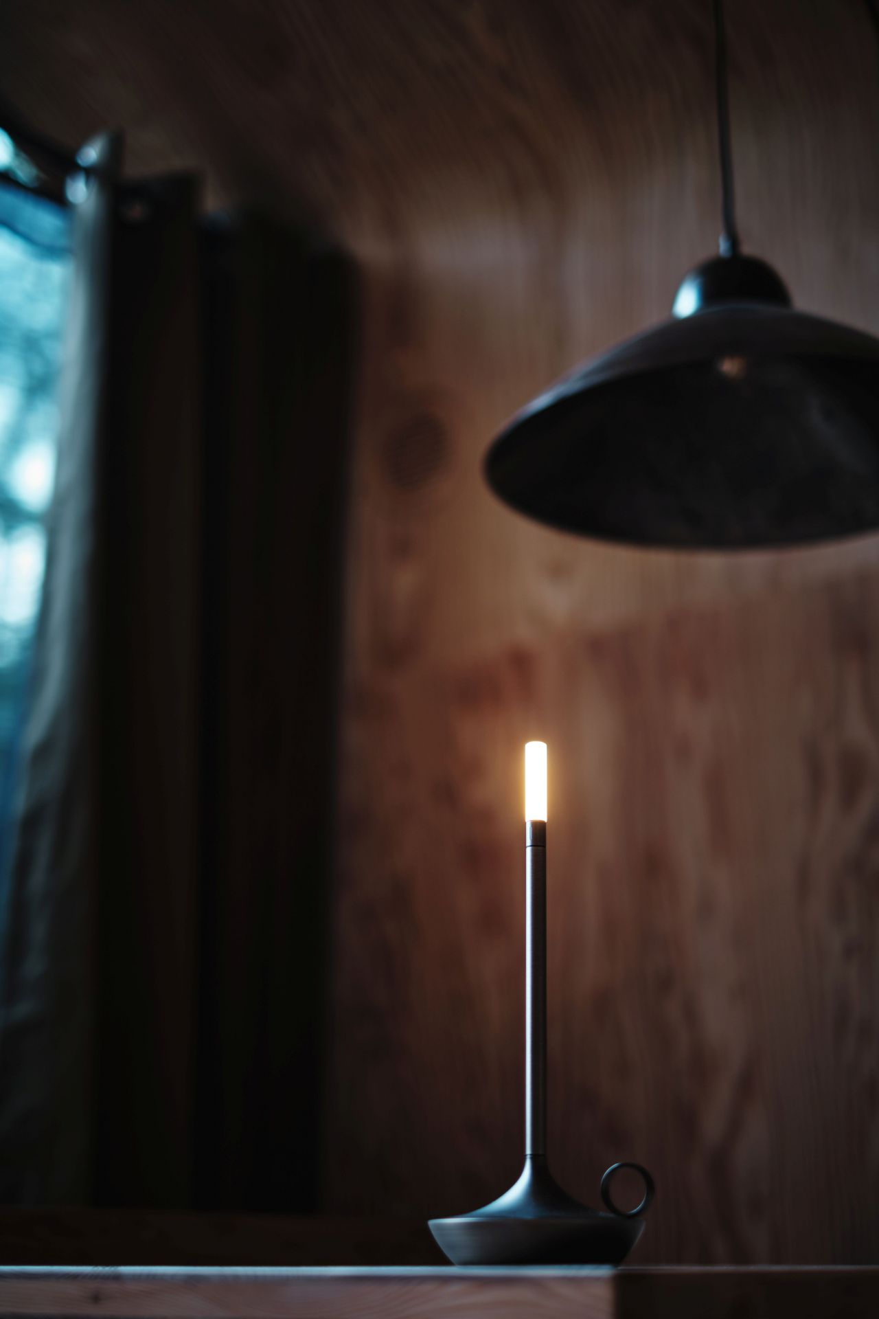 Wick Portable Akkuleuchte / Tischleuchte mit USB graphit Graypants