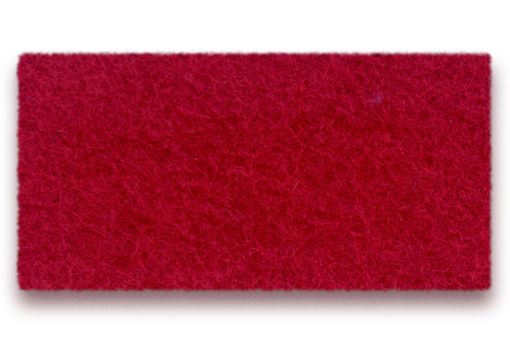 Rotes, rechteckiges Hey Sign Wandmodul "Welle" aus Filz, vertikale Ausrichtung, inklusive Wandhalterungen für akustische Wandgestaltung.