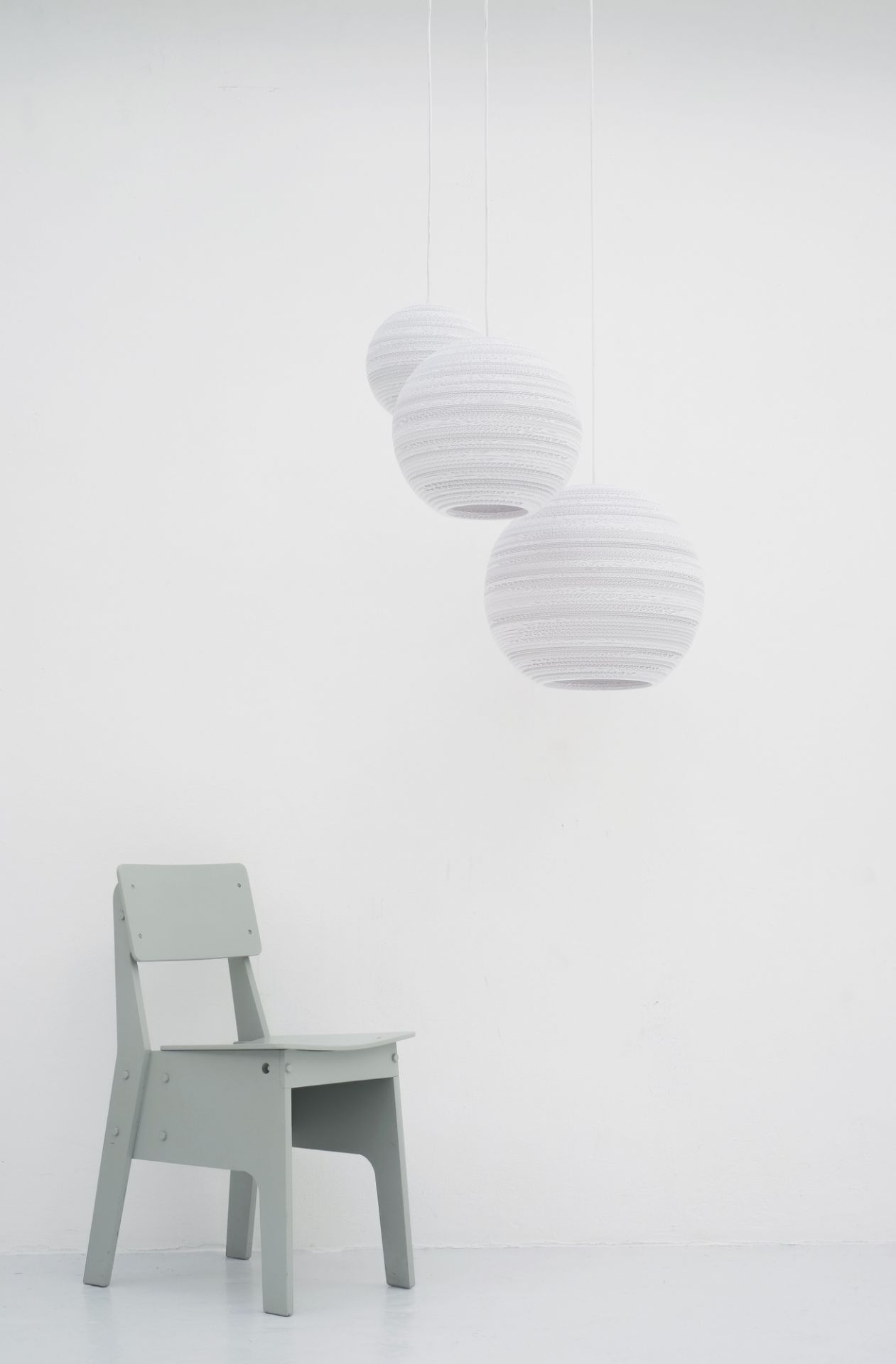 Scraplights Moon 18 Hängeleuchte Weiß Graypants