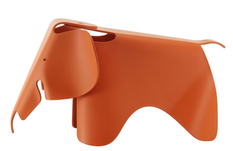 Eames Elephant Hocker RE Vitra Red Orange
