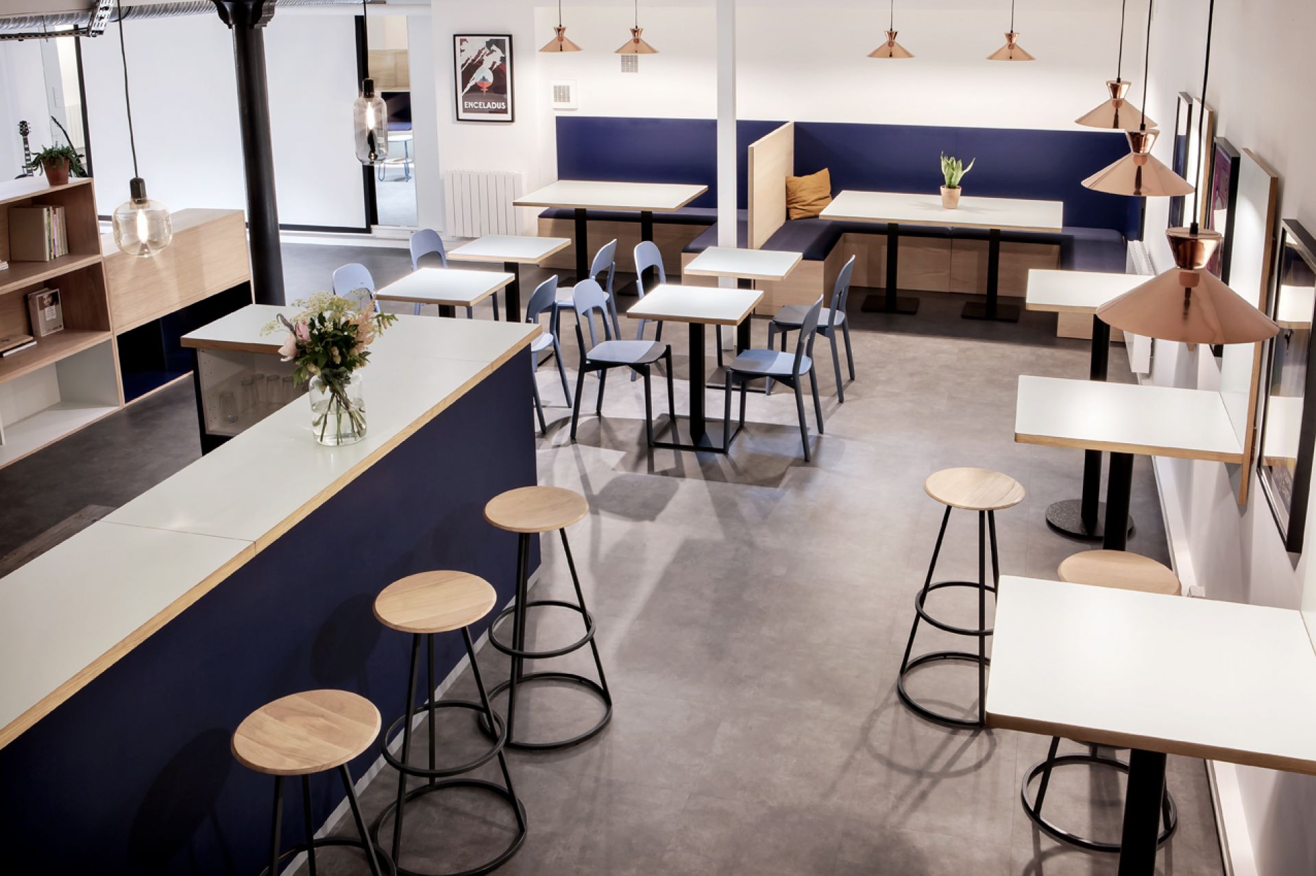 Gustave Bar stool Barhocker Hartô 65 cm slate grau