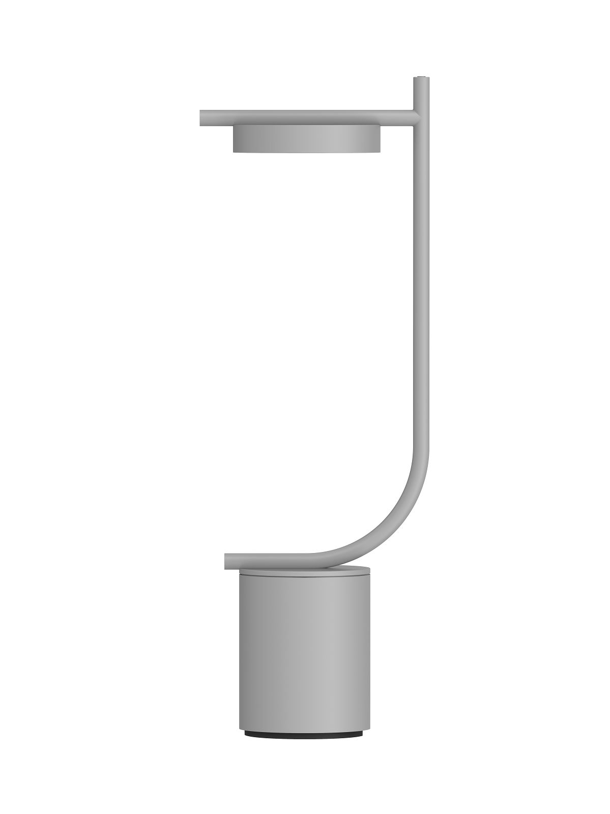 Graue Igram Tischleuchte von Grupa, eine moderne Akku-Leuchte für den Innenbereich.