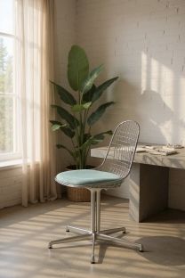 DKL-5 Wire Chair Stuhl mit Sitzkissen Vitra