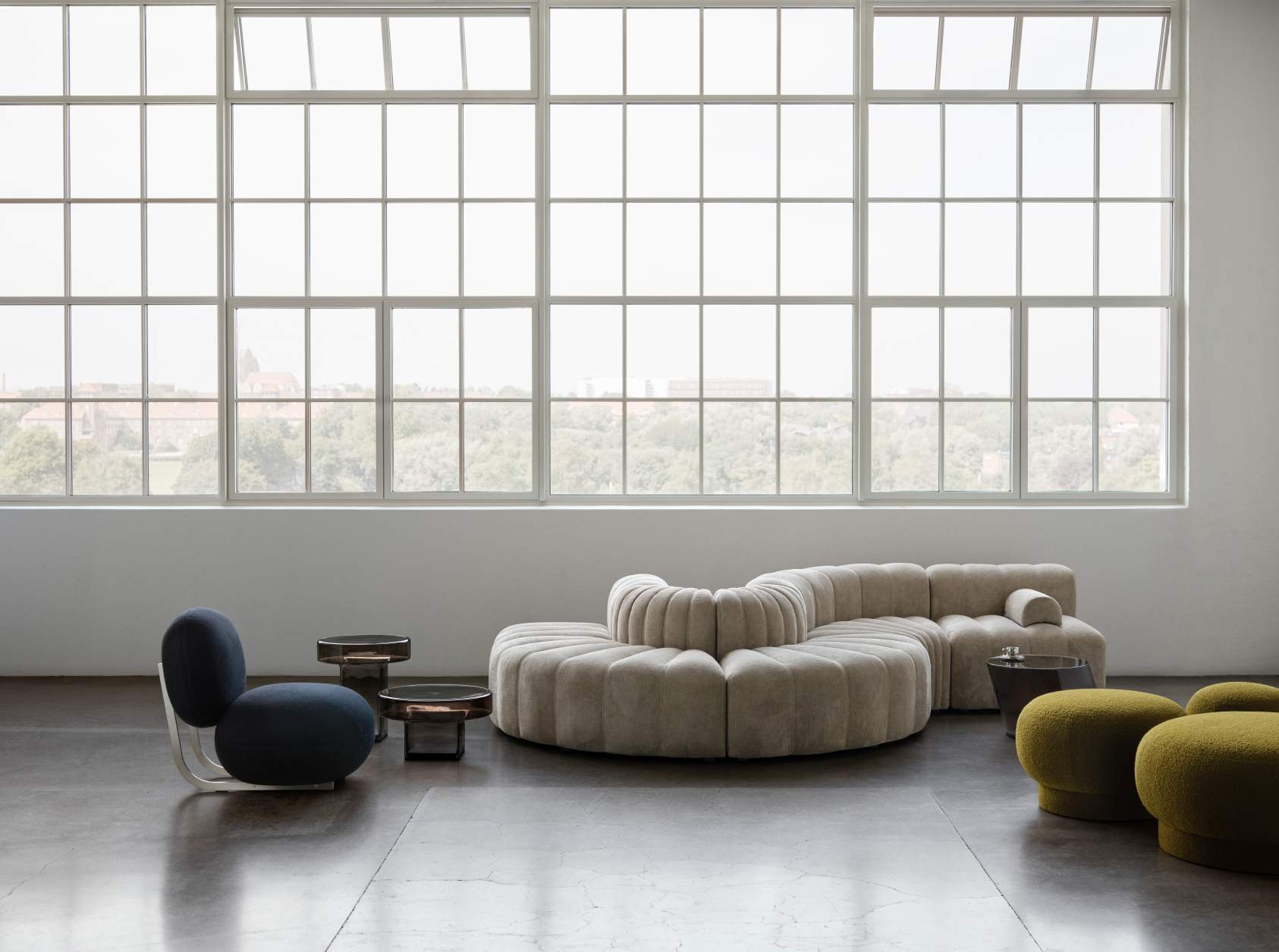 Copper Lounge Chair Sessel Edelstahlgestell NORR11