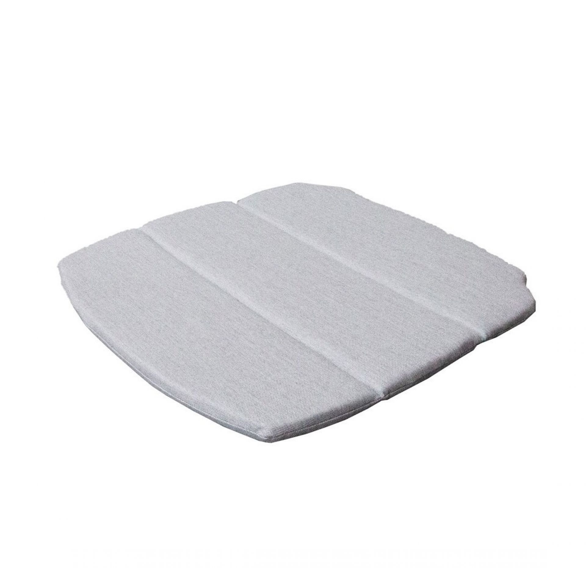 Hellgraues Breeze Kissen für Cane-Line Outdoor Stuhl mit Vierfußgestell, bequeme Sitzauflage.