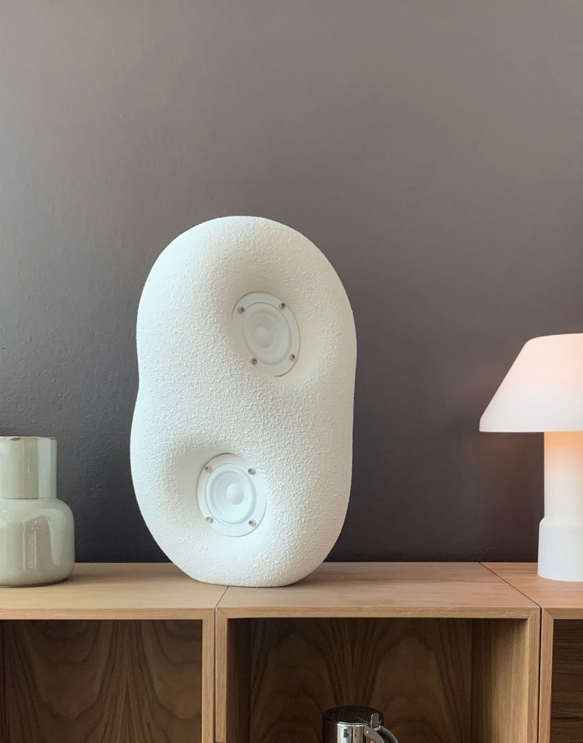 Akustische Skulptur Lautsprecher Transparent