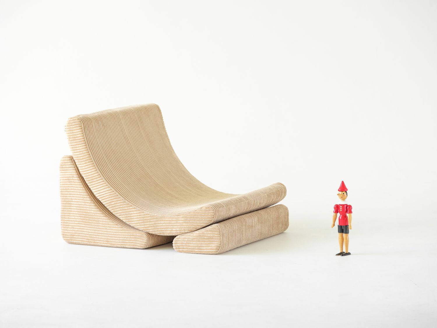 Mond Kindersessel Breitcord Brauner Zucker Wigiwama