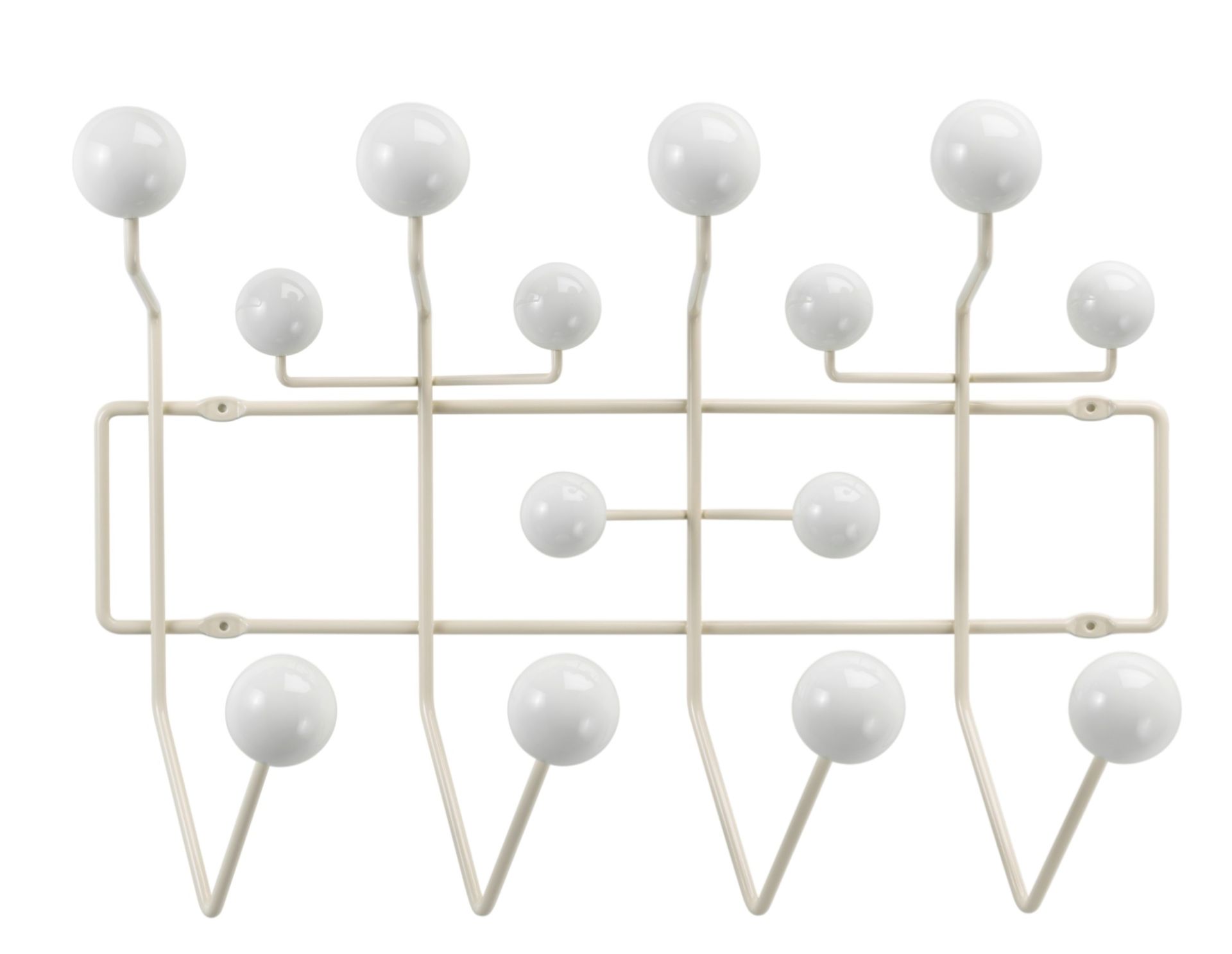 Eames Hang it all Garderobe Warmweiss Vitra