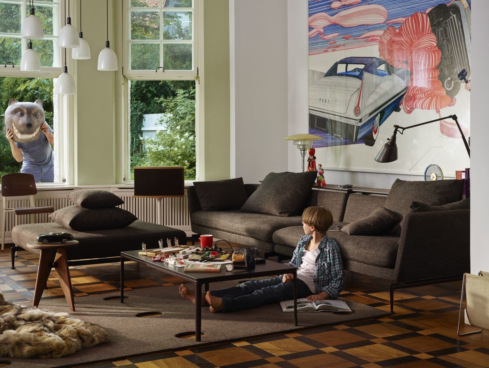 Tabouret Bois Hocker Vitra