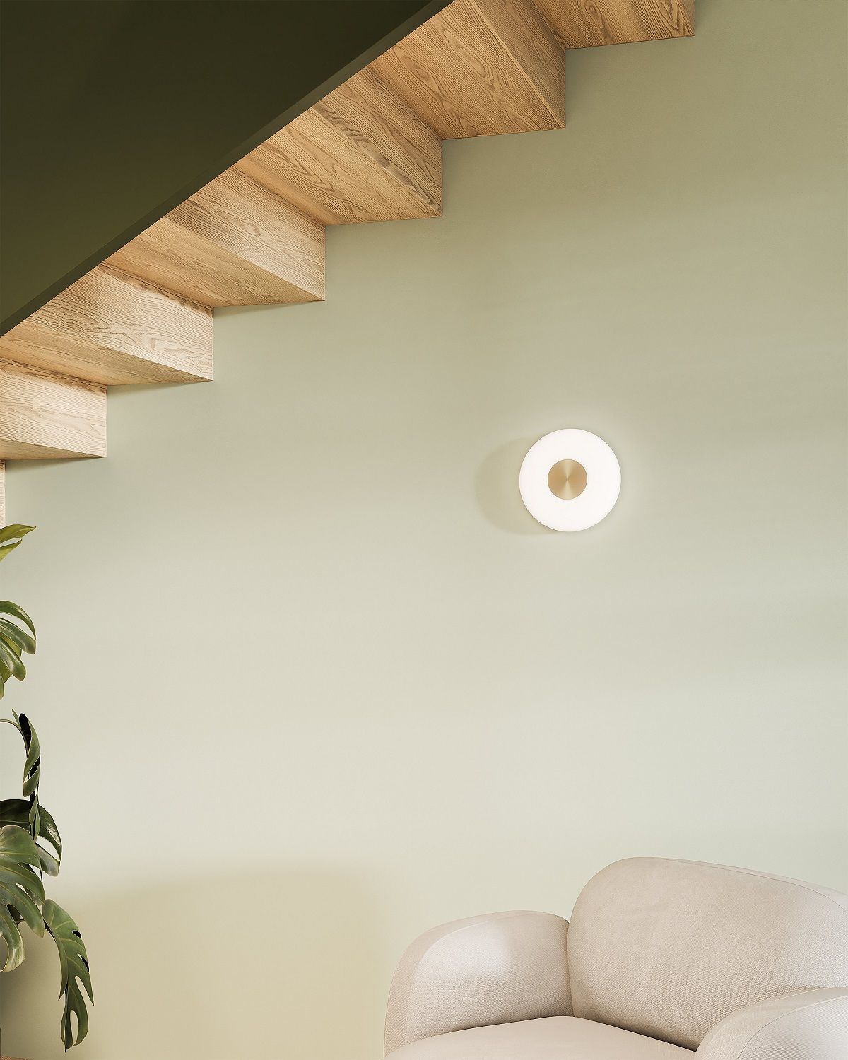 Glint Glass opal Wall lamp Wandleuchte Northern