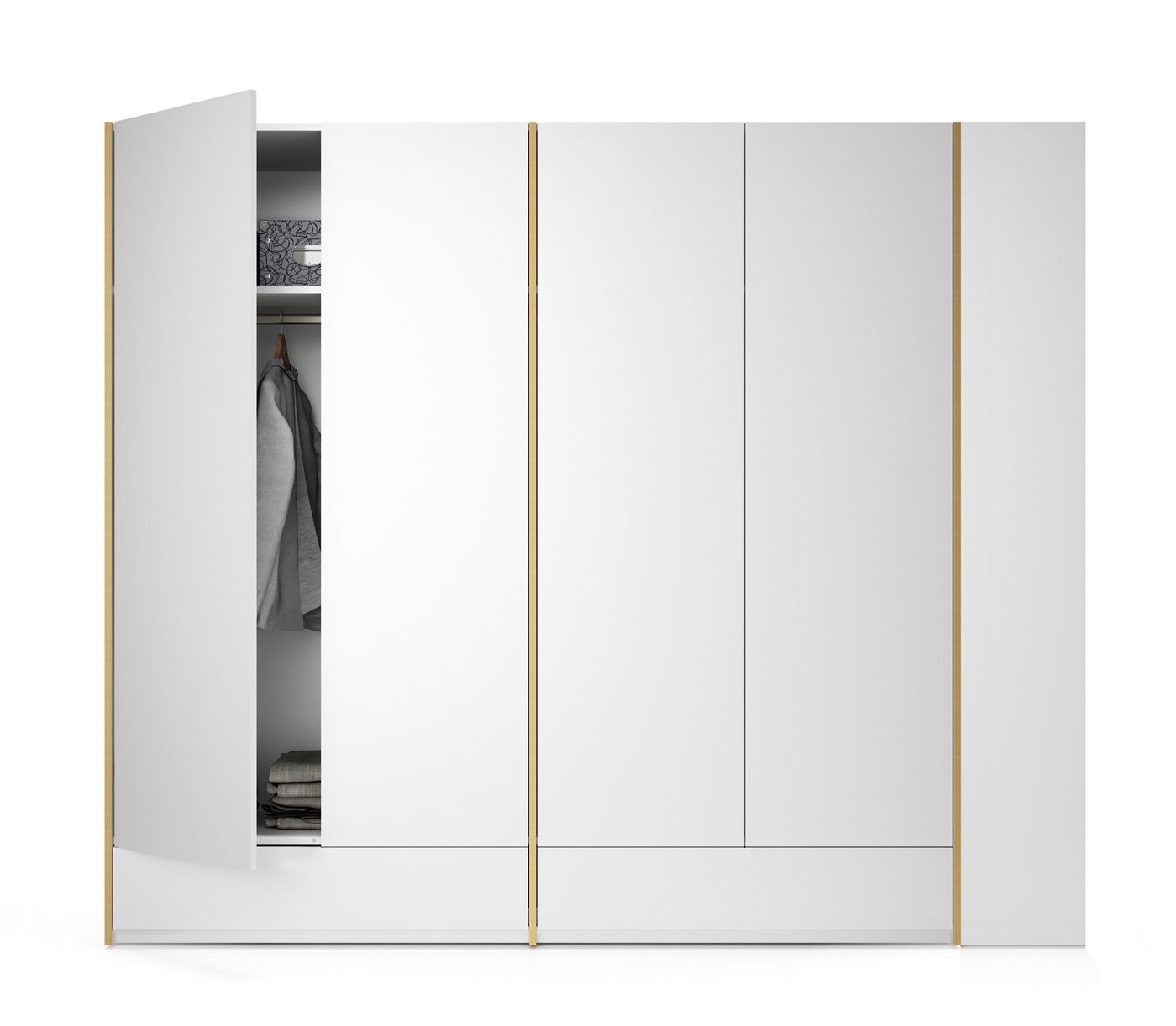 MODULAR PLUS Schrank Kombination Doppelschrank mit 2 Schubkästen und Anbauschrank rechts Müller Möbelwerkstätten