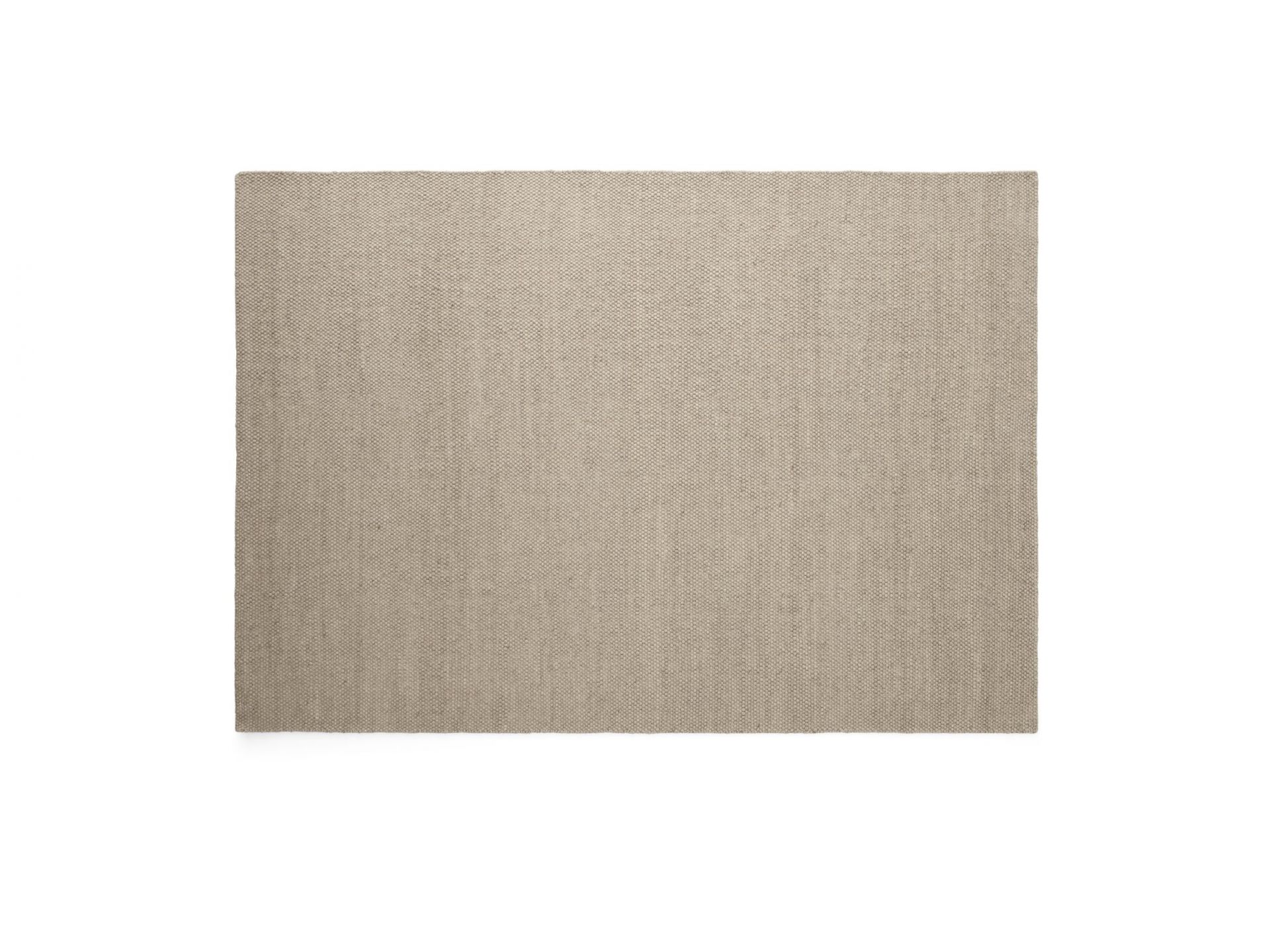 Quadratischer Vipp Wollteppich in Beige, Detailaufnahme der Textur, hochwertige Teppiche für Wohnzimmer und Schlafzimmer.