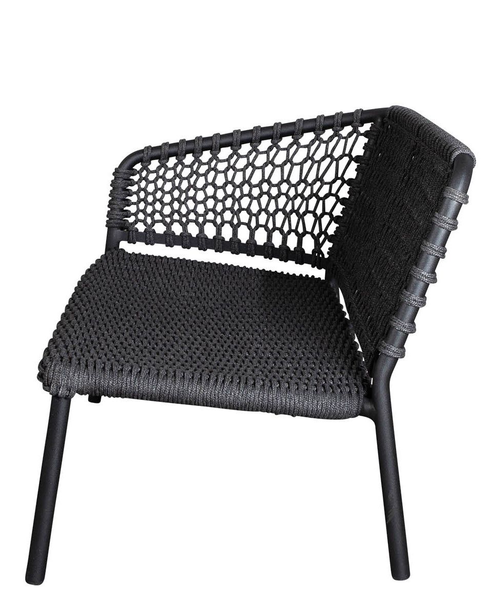 Ocean Sofa Modul von Cane-Line: Outdoor Sofa mit geflochtener Sitzfläche und Rückenlehne.