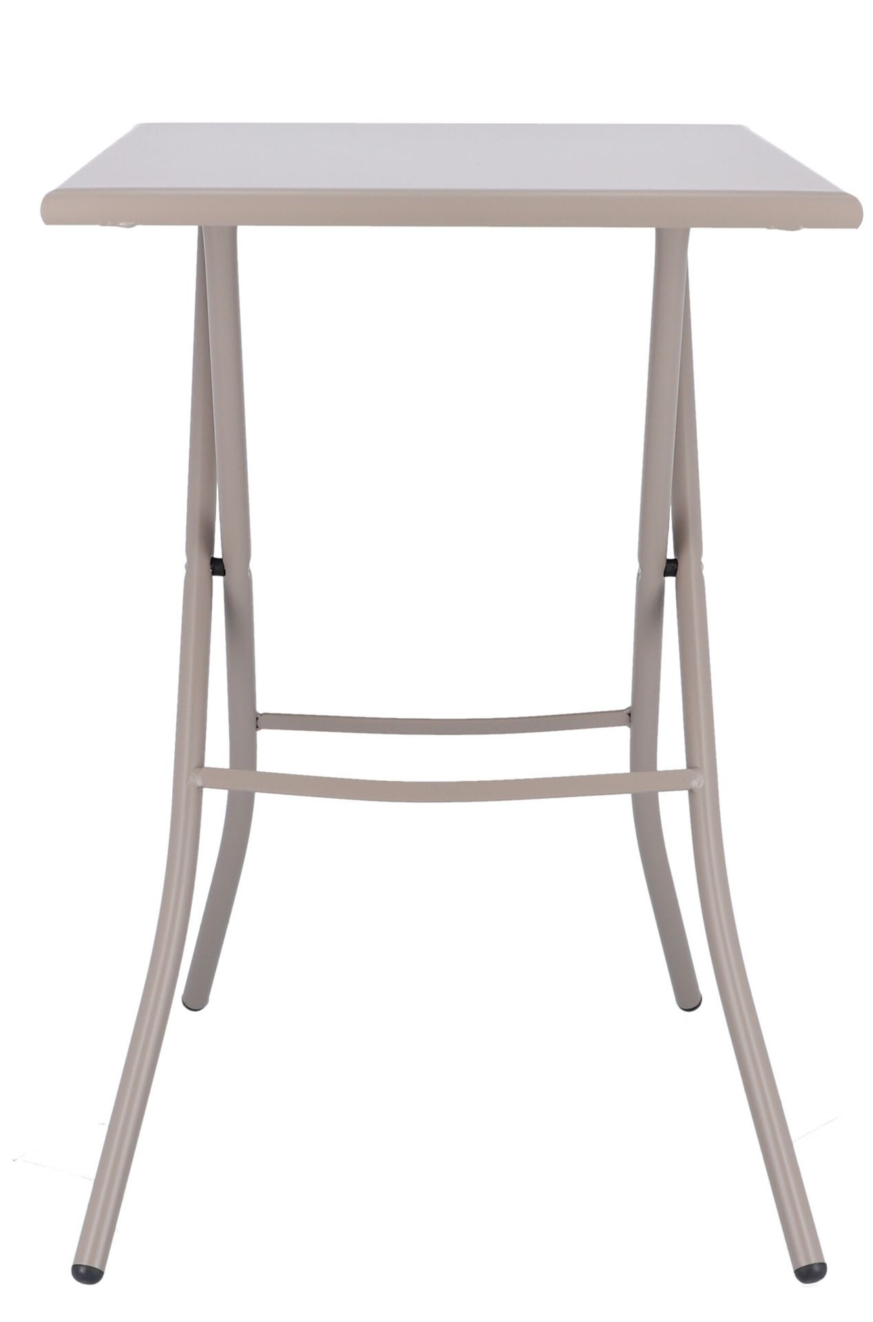 Fiam Sirio Klapptisch in Taupe von Jan Kurtz, ideal für den Outdoor-Bereich.