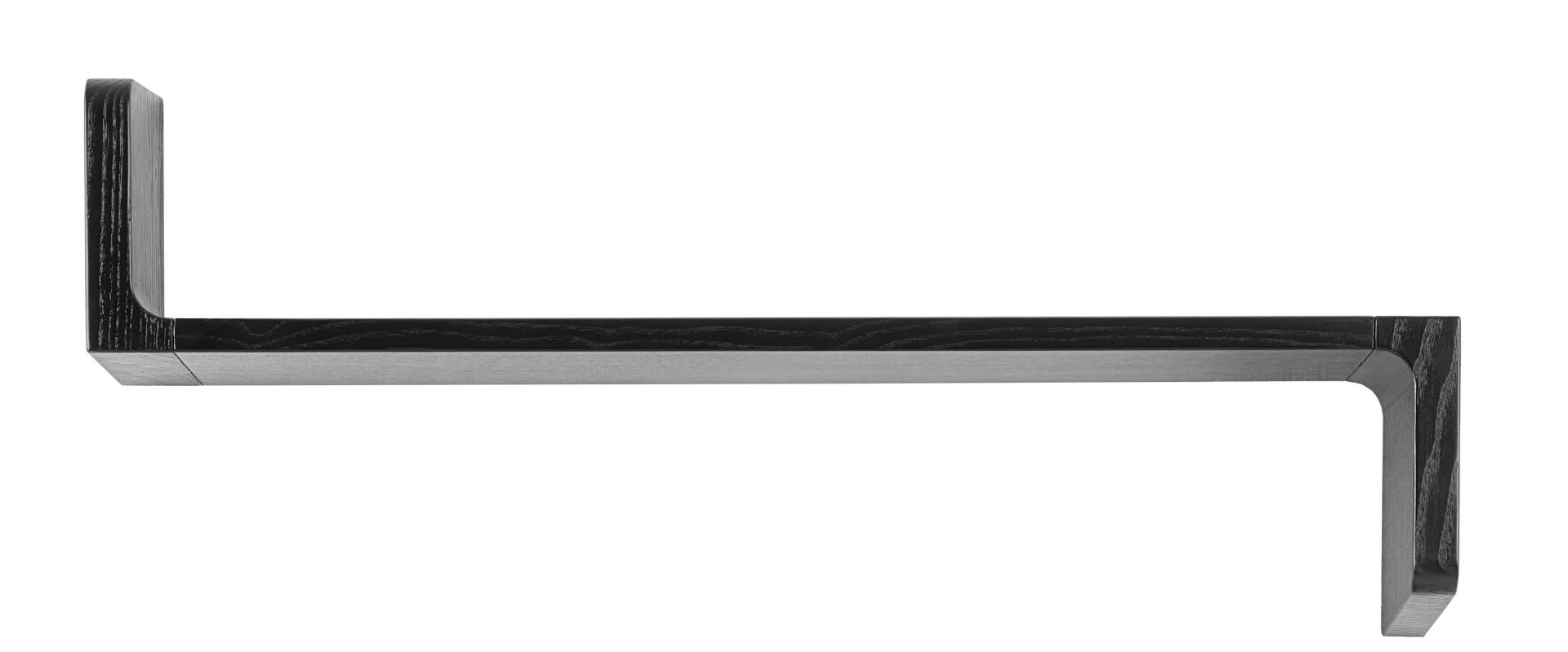 Schwarzer Ulna Regalboden von Schönbuch, modernes Wandregal aus Holz für stilvolle Wohnraumgestaltung.