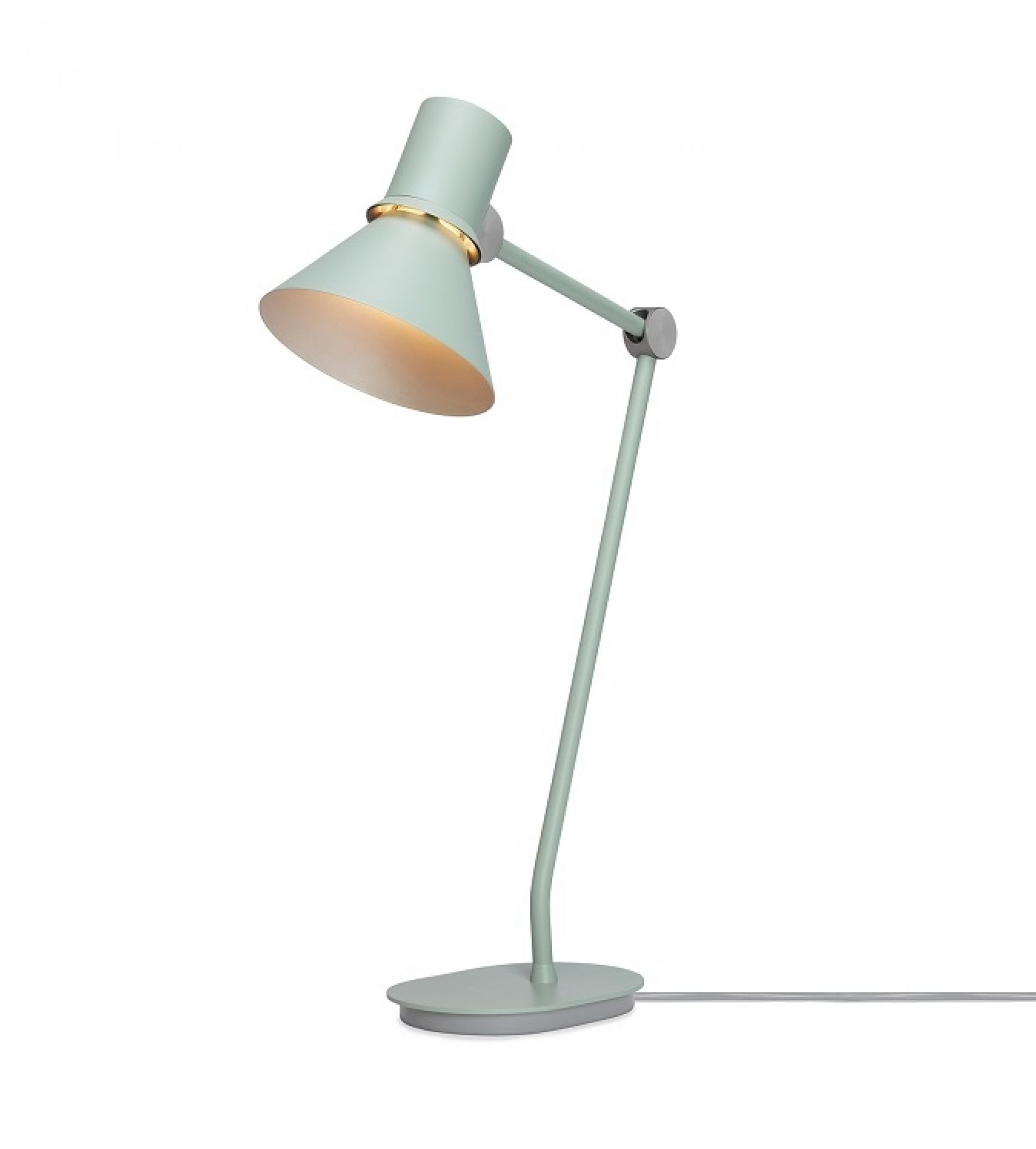Grüne Type 80 Schreibtischleuchte von Anglepoise, moderne Tischlampe für Büro und Arbeitszimmer.