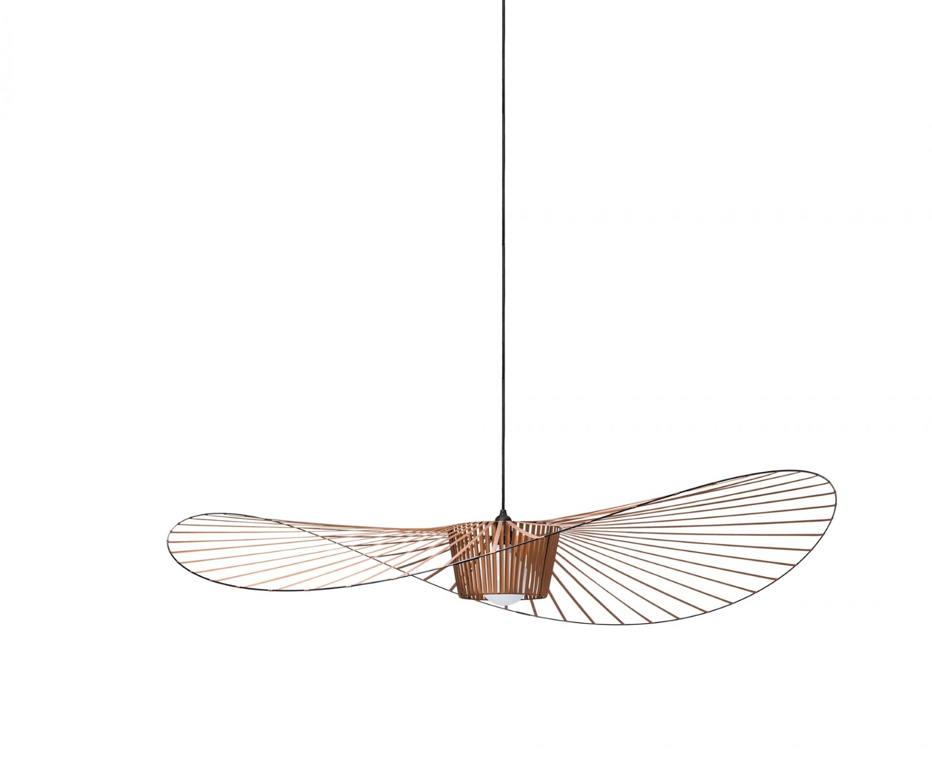 Vertigo Pendelleuchte Medium Kupfer von Petite Friture, moderne Hängelampe mit filigranem Design.
