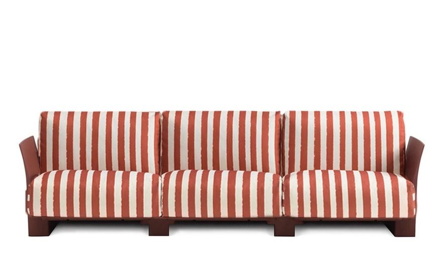 Pop Outdoor Monoblock Sofa 3-Sitzer Kartell