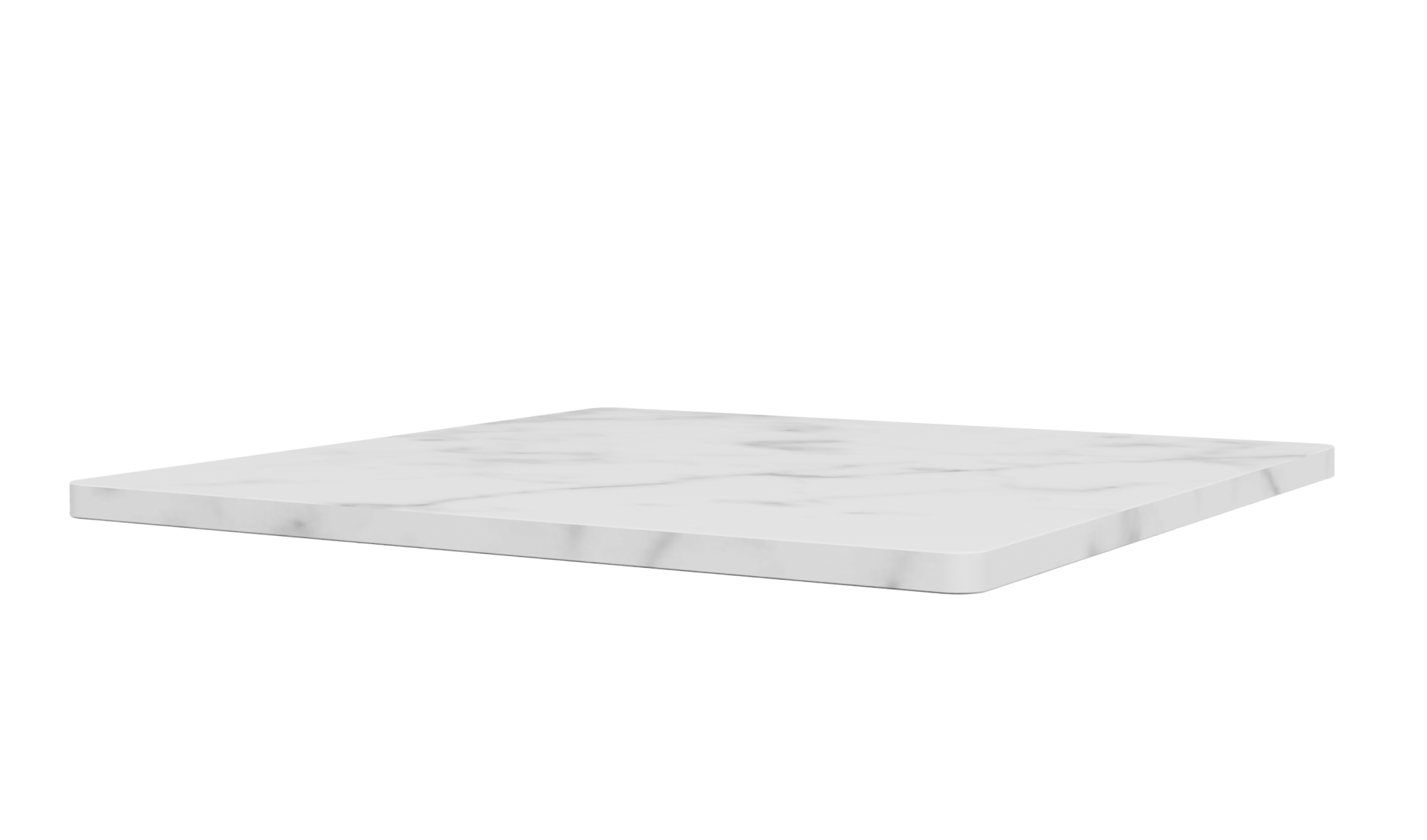 Panton Wire Abdeckplatte B 35 cm Montana aus weißem Marmor für Regalsysteme.