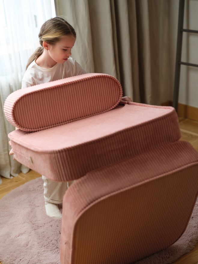 Kinderklappsessel Wigiwama Pink Mousse