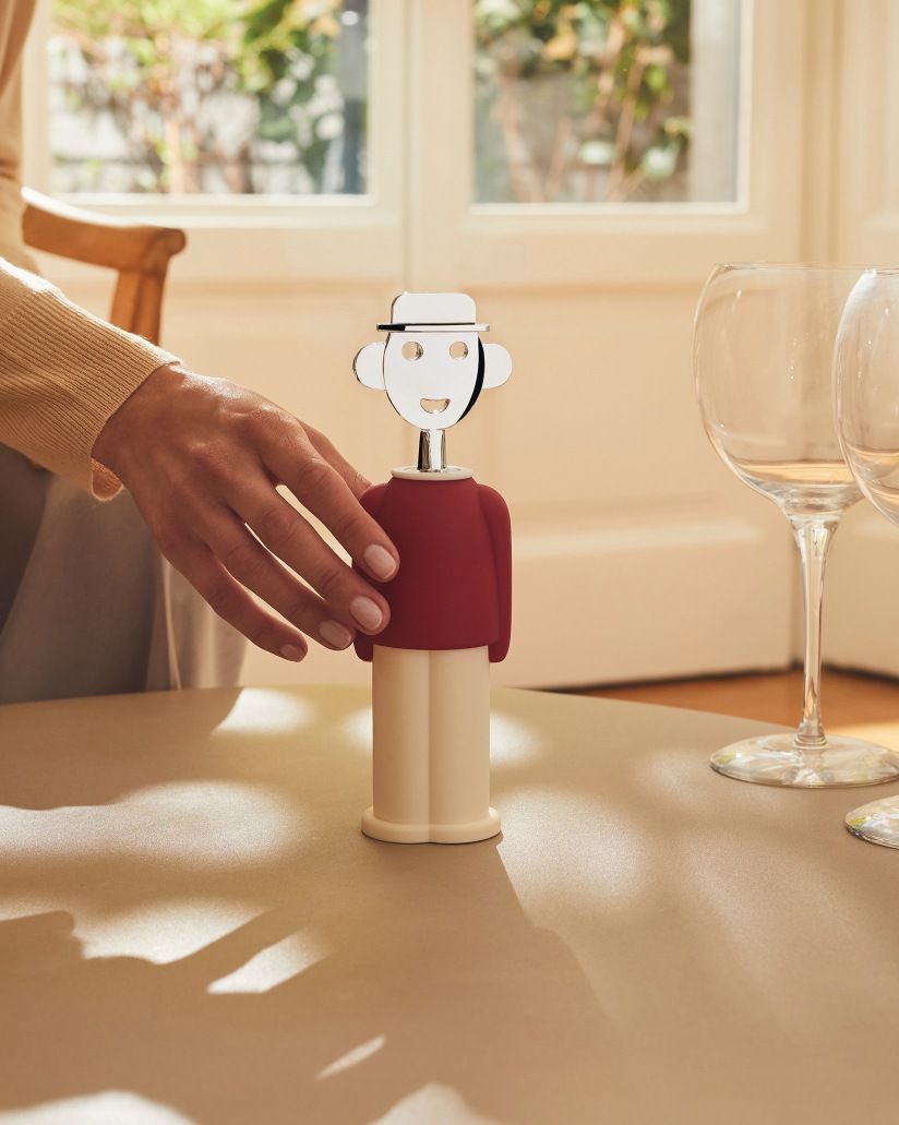 Alessandro M. Korkenzieher rot und weiß Alessi