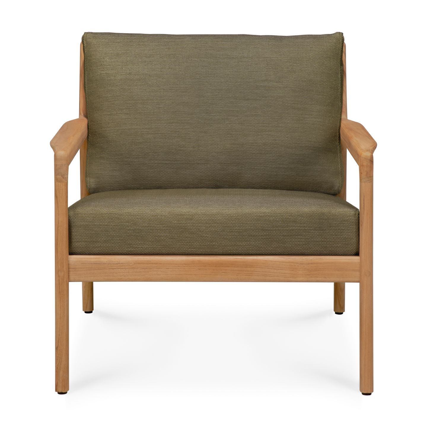 Jack Outdoor Loungesessel Teak grüner Stoff Ethnicraft