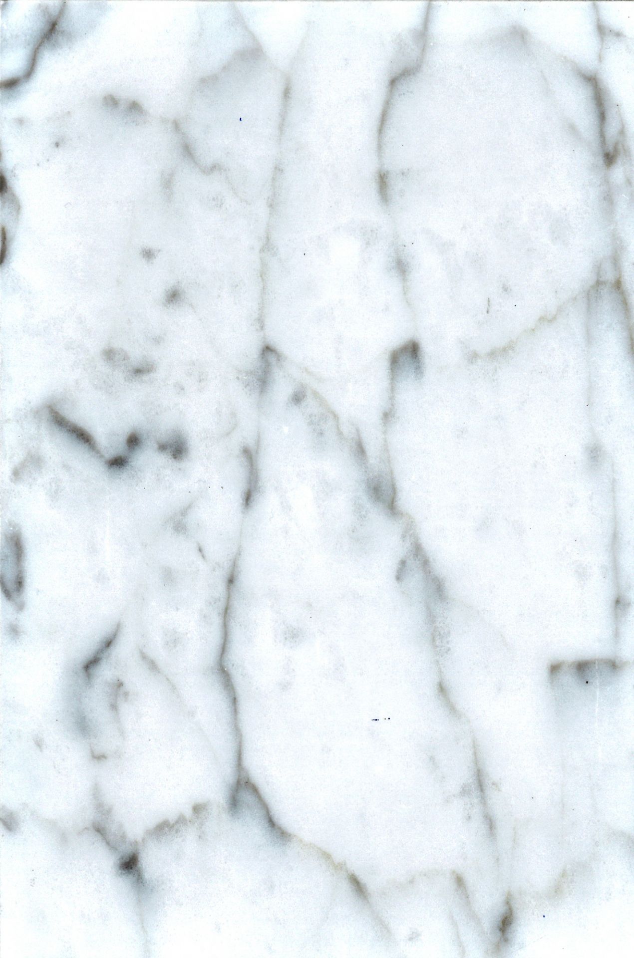 Tischplatte Marmor Bianco Carrara für ClassiCon Bell Coffee Table Couchtisch, Detailaufnahme der edlen Marmorstruktur.